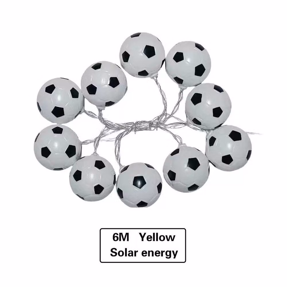 KORVIXA White Solar Football LED Light String with 40 Sphere Lights – 4