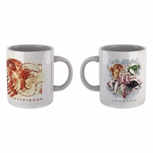 Zavvi Harry Potter Gryffindor Ceramic Mug in Multicolour and White