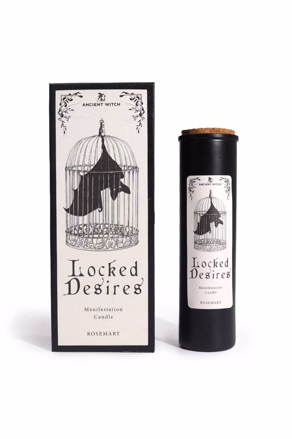KDMD Ancient Witch Ritual Locked Desires Scented Pillar Candle in Black – 2