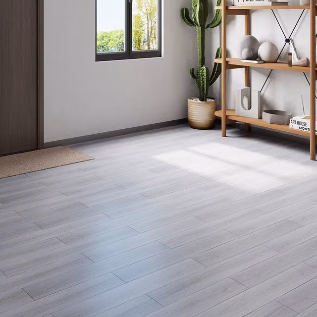 Livingandhome Set of 36 Rustic Wood Effect Self-adhesive PVC Flooring Planks in Grey