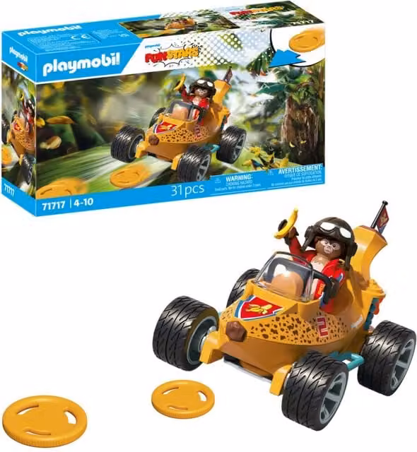 Playmobil Racing Banana Vehicle Playset, Yellow