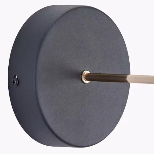 Ruma Modern Adjustable LED Wall Light in Matt Black and Gold – 3
