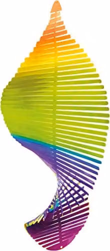 St Helens Home & Garden Rainbow Wind Spinner, Multicolour Hanging Metal Outdoor Accessory