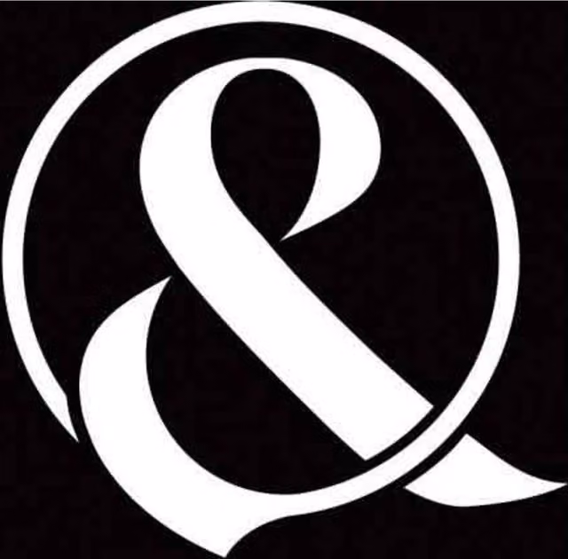 Of Mice & Men Black Cork Ampersand Square Coaster