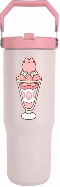Pusheen Sweets Stainless Steel Tumbler in Beige, 880 ml