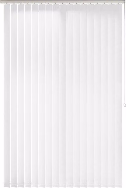 Terrys Legacy Made to Measure Blackout Vertical Blind in White Plain Polyester