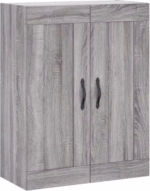 Berkfield Home Wall Mounted Cabinet in Grey Sonoma, W: 69.5 cm, D: 34 cm, H: 90 cm – 1