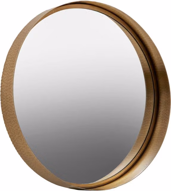 Fifty Five South Orsina Leonov Small Round Gold Wall Mirror