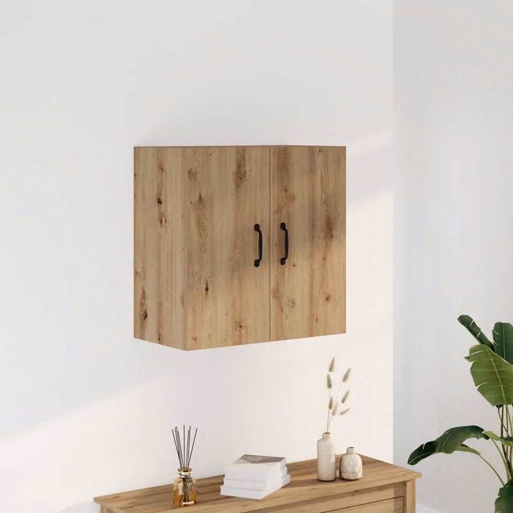 Berkfield Home Artisan Oak Wall Cabinet in Brown, W/D/H: 60 x 31 x 60 cm – 2