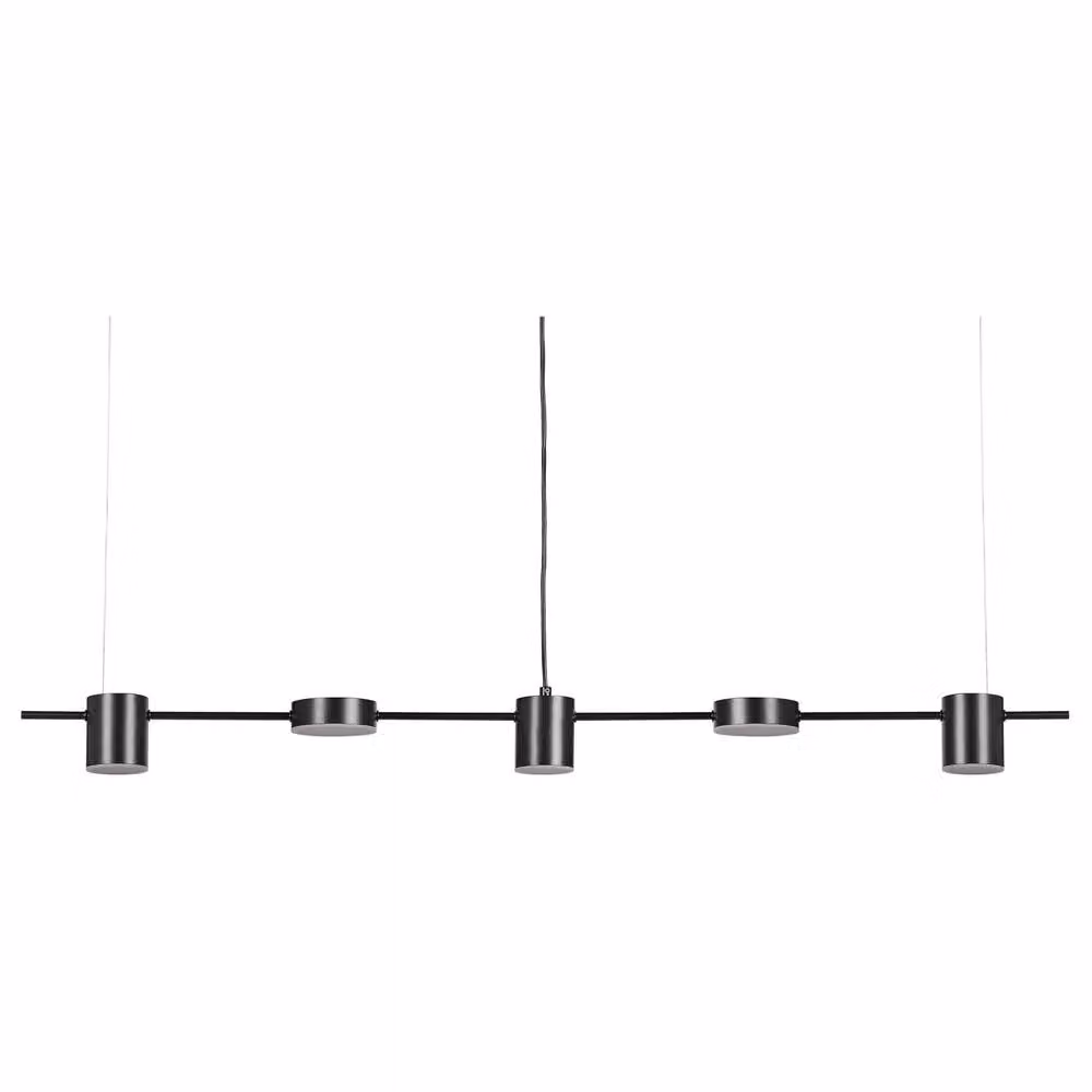 Wyld and Coco Modern Black Aluminium Five-LED Suspended Pendant Lamp – 2