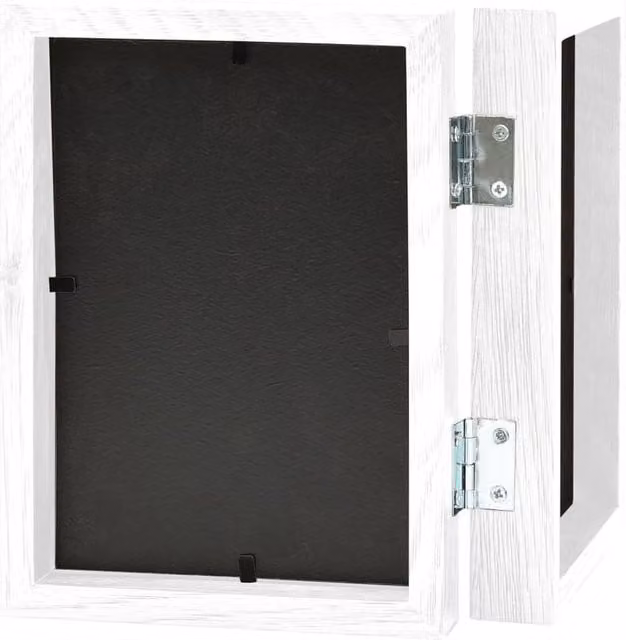 Berkfield Home Modern Bifold Photo Frame Collage in White, W/H: 13 x 18 cm, Pack of 2 – 1