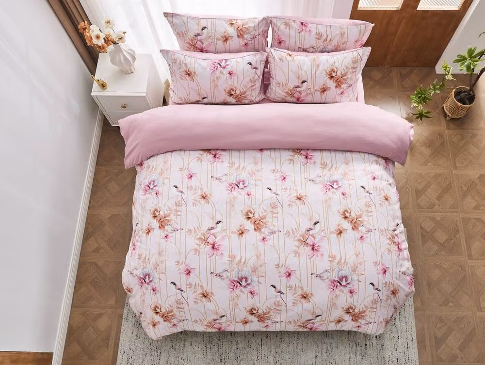 GAVENO CAVAILIA Kamala Floral Duvet Cover and Pillowcase Set in Pink, King Size, 180 x 200 cm – 2
