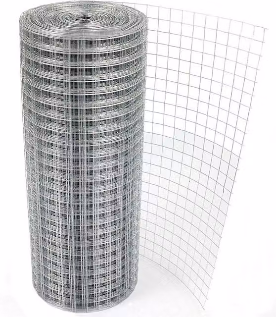 VOGREX Silver Galvanised Welded Wire Mesh Pet Chicken Fence Panel