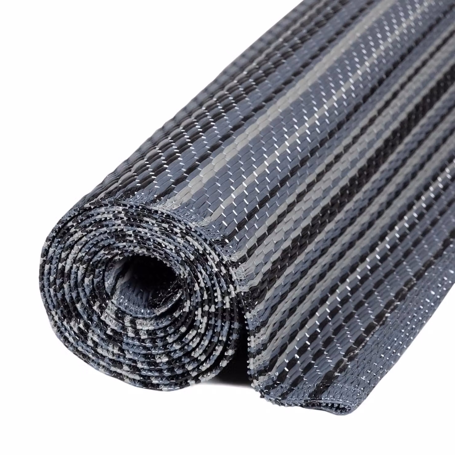THE RUGS Reversible Weatherproof Outdoor Striped Rainbow Rug in Dark Grey, W/D/H: 150 x 220 cm – 3