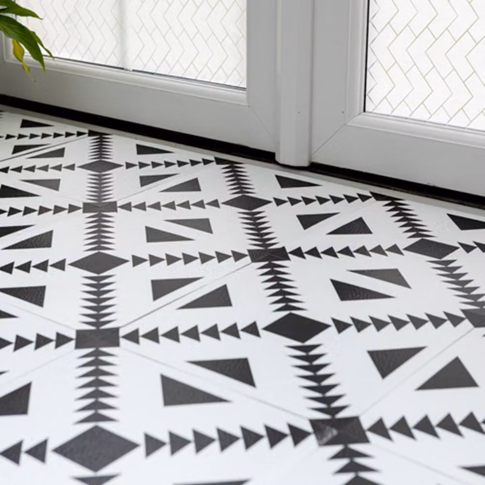 FloorPops Parla Self Adhesive Vinyl Floor Tiles, White, Pack of 10 (0.93sqm), W/D/H: 30.48 x 30.48 x 30.48 cm – 4