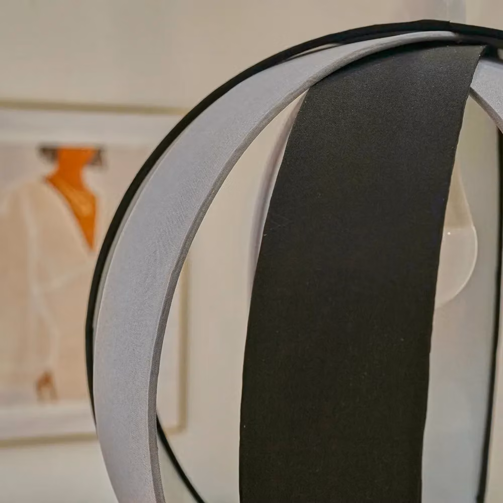 ValueLights Pair of Modern Black and Grey Ceiling Pendant Shades with Reducer Ring – 2