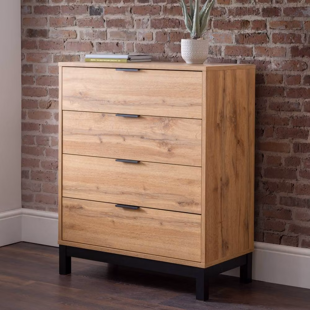 Cheshire Premium Kora 4 Drawer Chest in Brown Oak – 3