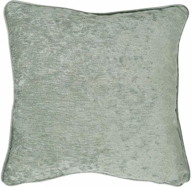 Curtina Textured Chenille Square Filled Cushion in Green, W/D/H: 43 x 43 x 43 cm – 1