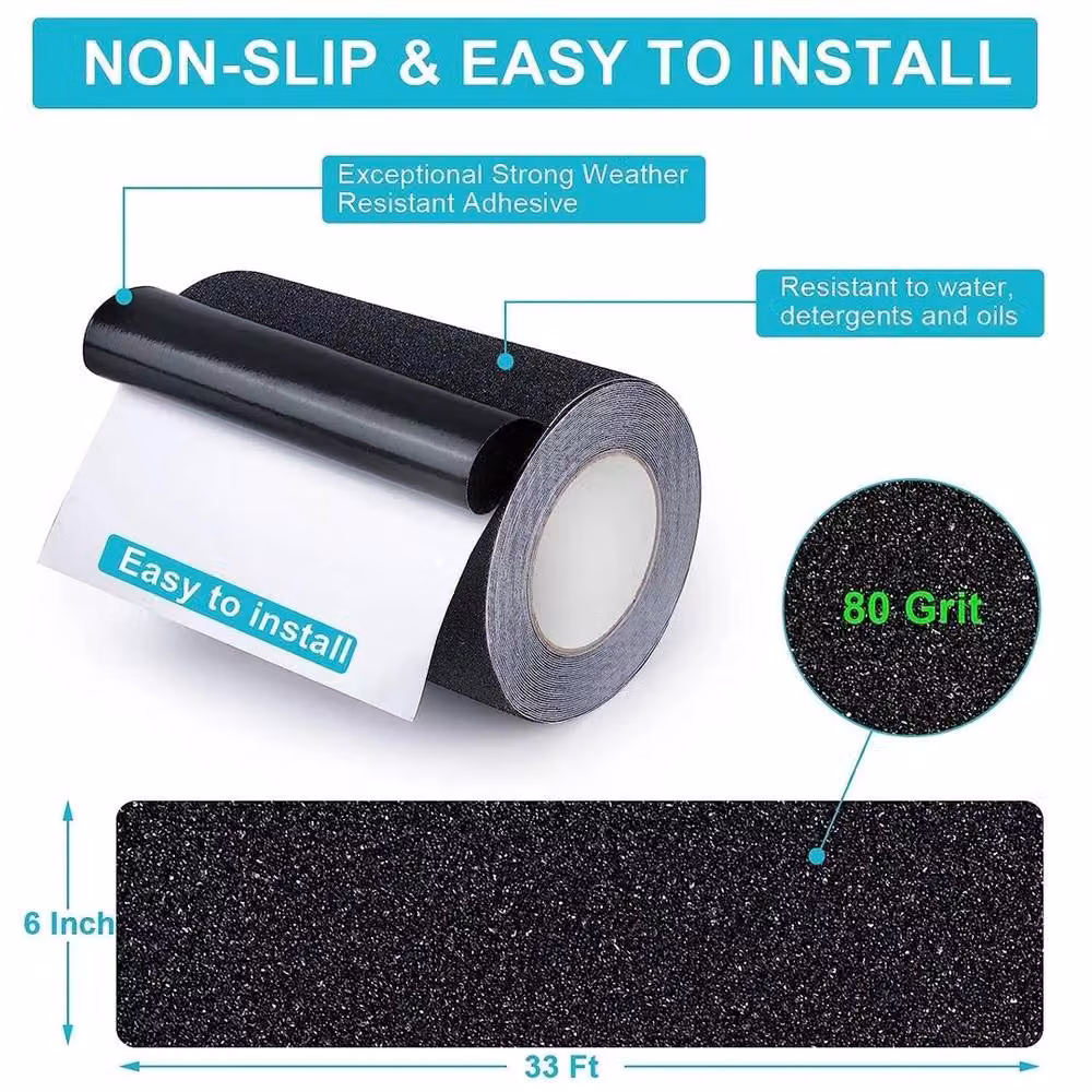 Havendro Black Anti Slip Tape with High Grip Adhesive Safety Surface – 2