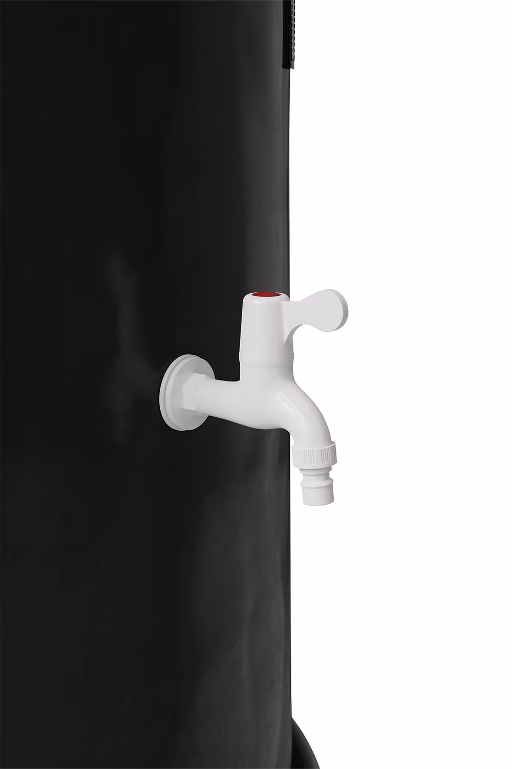 Living and Home 114L Portable Rain Barrel with Castors, Black – 3