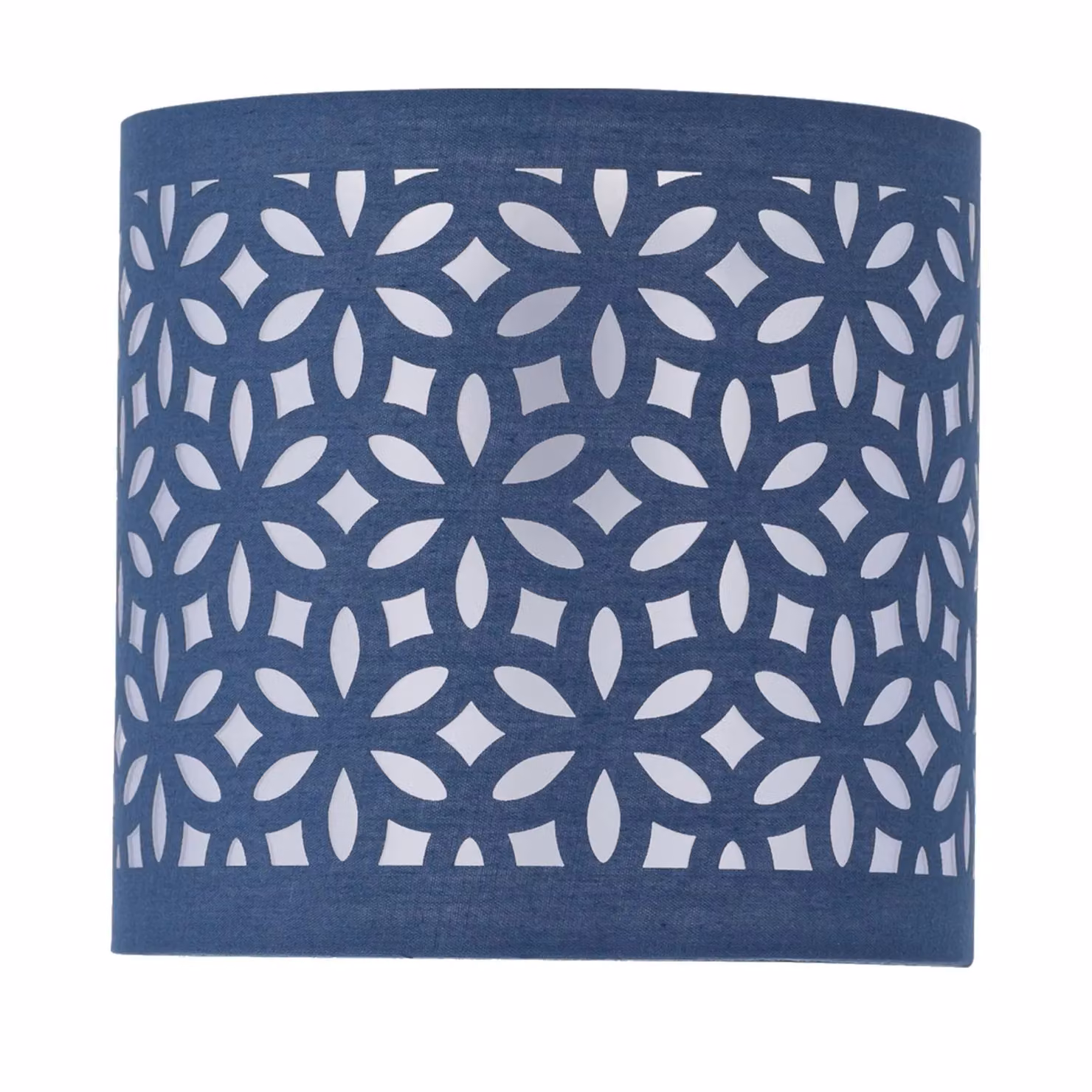 First Choice Lighting Blue Fabric Cylinder Table Lamp Shade, Diameter: 15.5 cm – 2