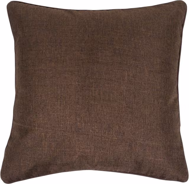 Highgrove Piped Square Cushion Cover in Brown