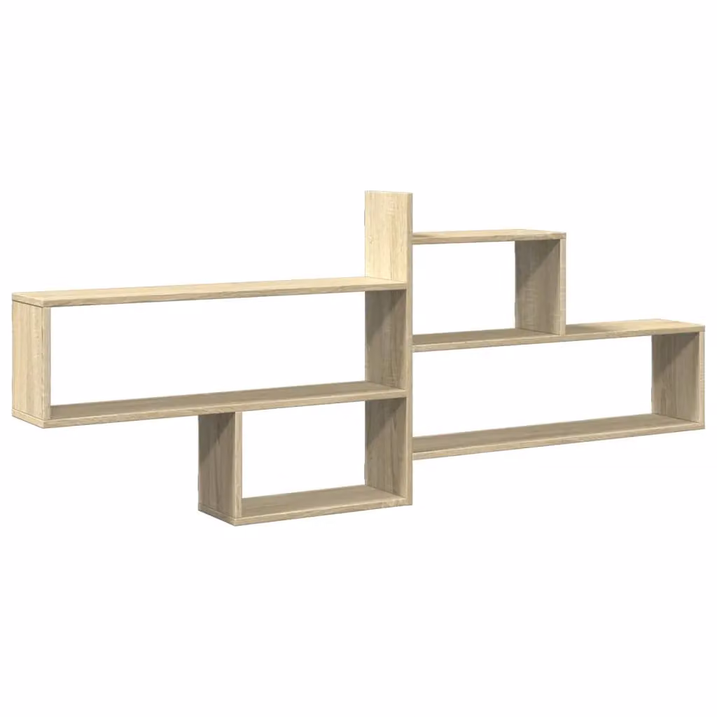 Berkfield Home Sonoma Oak Wall Shelf, Brown, W: 167.5 cm, H: 68 cm, D: 18 cm – 2
