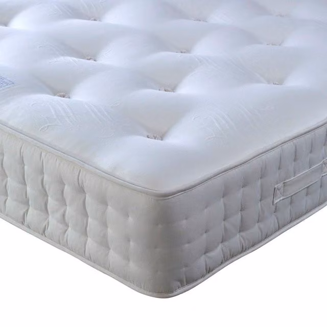 Bedmaster Farley 2000 Pocket Sprung Cashmere Mattress in White, W/D/H: 120 x 200 cm