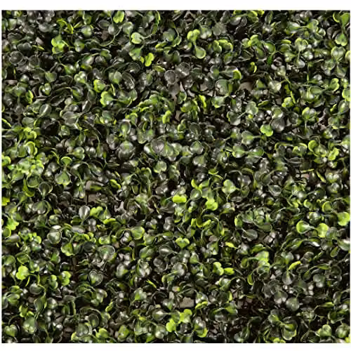 Best Artificial Green Boxwood Topiary Hedging Dense Screening Panel, W/D/H: 50 x 50 x 50 cm – 2