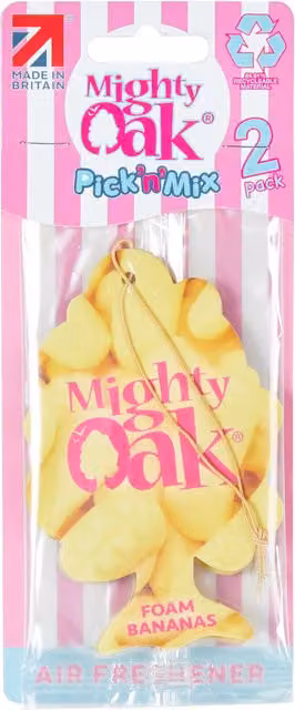 Mighty Oak Pick n Mix Air Freshener in Foam Bananas, Yellow