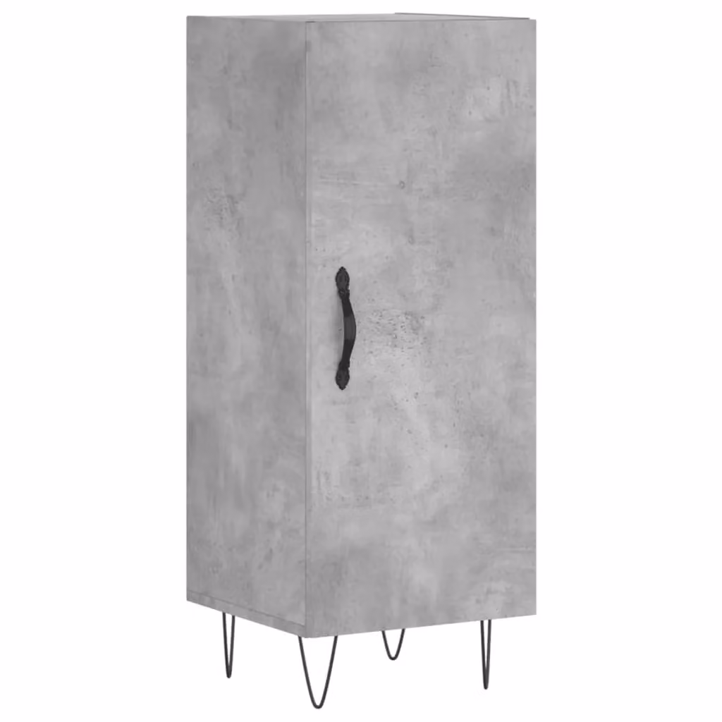 Berkfield Home Sideboard in Concrete Grey, W/D/H: 34.5 x 34.5 x 90 cm – 2