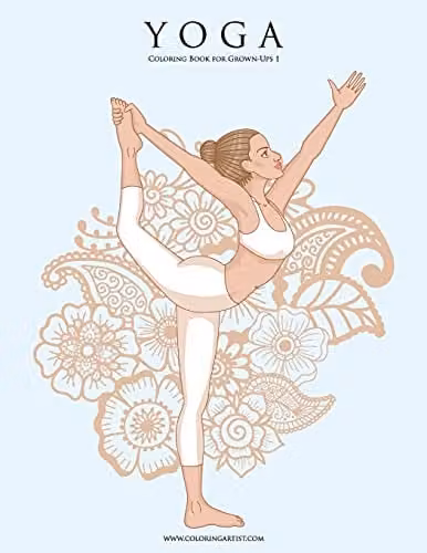 Yoga Coloring Book for Grown-Ups 1: Volume 1 by Createspace, Multicolour