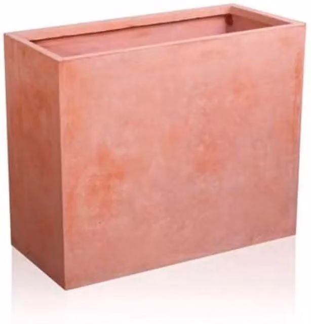 Primrose Fibrecotta Tall Trough Outdoor Planter - Orange