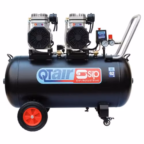 SIP QT Air Compressor Ultra Low Noise Oil-Free Direct Drive, Black, 100L, 2.2kW, 8 Bar, 116psi – 2