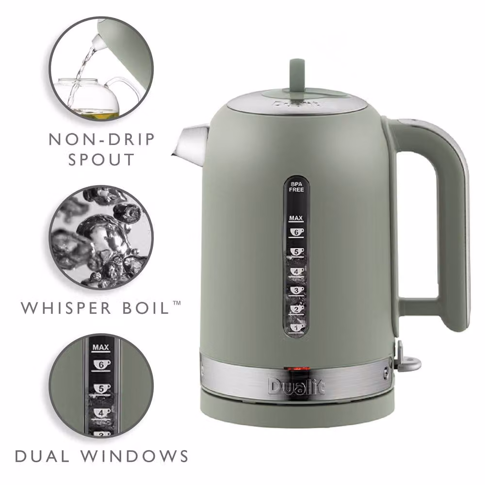 Dualit Classic Kettle in Green, 1.7 l – 2