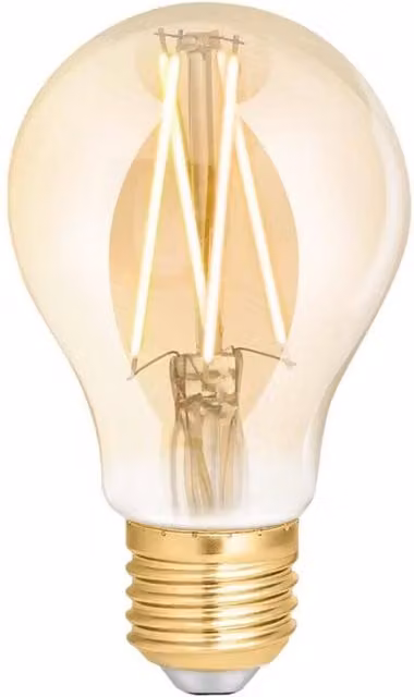 WiZ A60 E27 Screw Mount Amber Filament Dimmable Vintage Glass Lightbulb