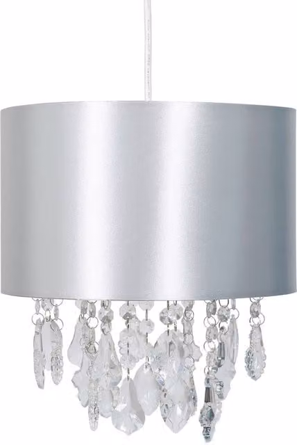 K LIVING Sheldon Silver Transparent Cylinder Ceiling Pendant Light