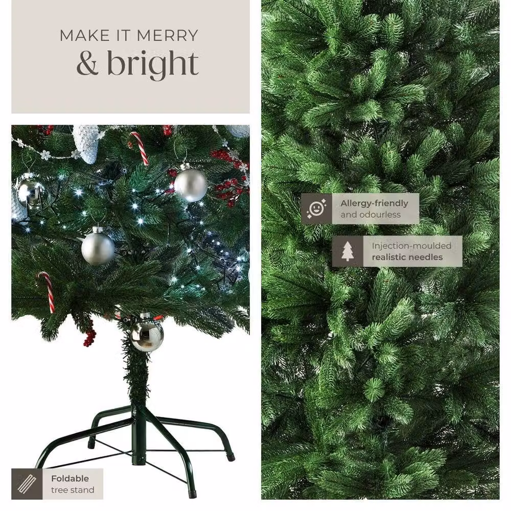 tectake Green Christmas Tree, Height: 180 cm – 5
