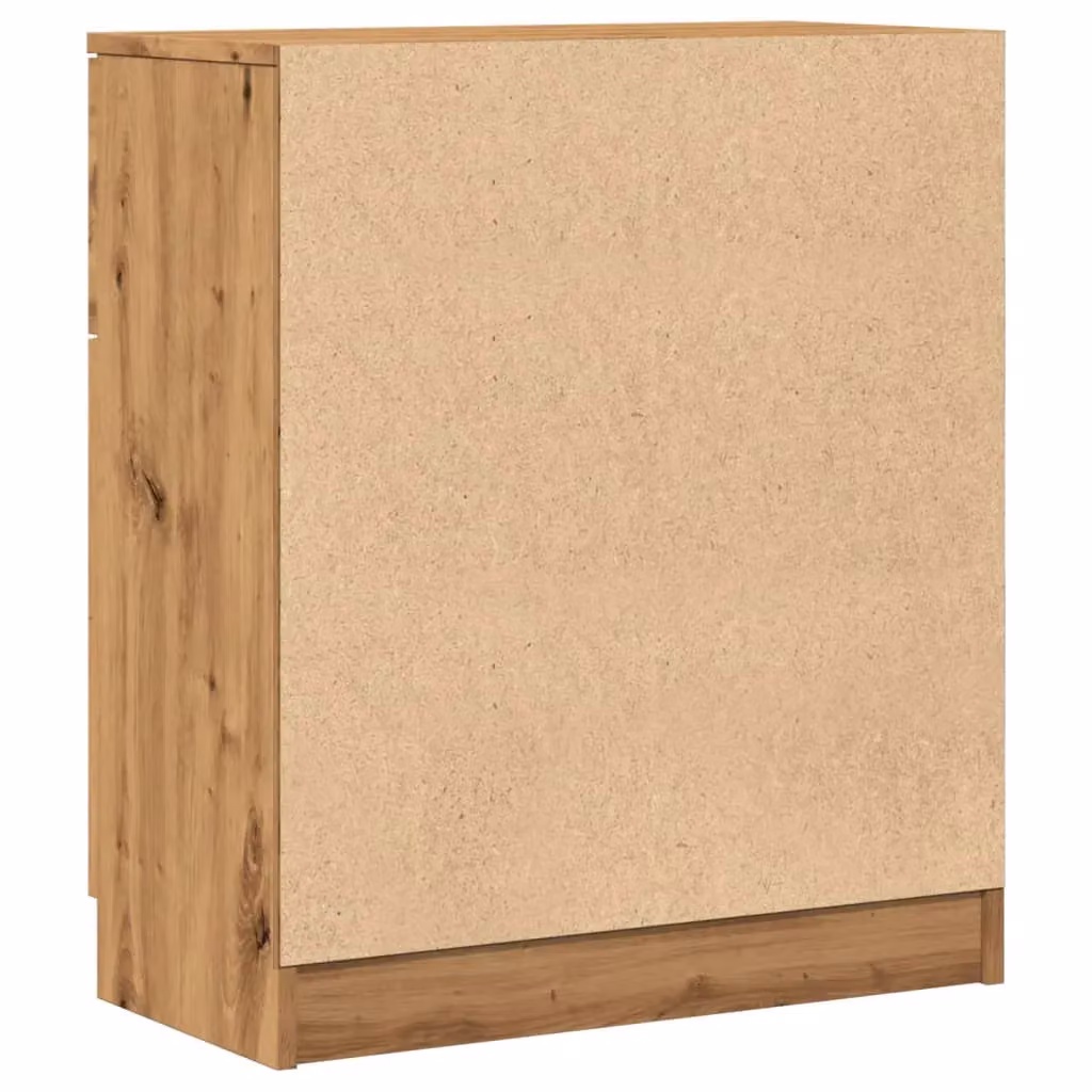 Berkfield Home Artisan Oak Sideboard in Brown, W/D/H: 60 x 30 x 70 cm – 4
