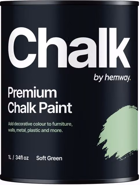 Hemway Chalk Paint Flat Matt in Soft Green, 1 l