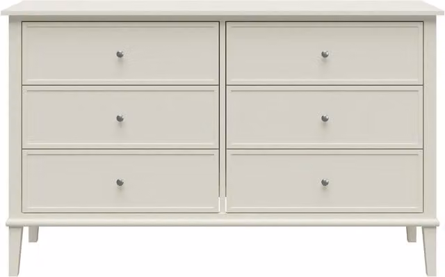Ameriwood Home Franklin 6 Drawer Dresser in White