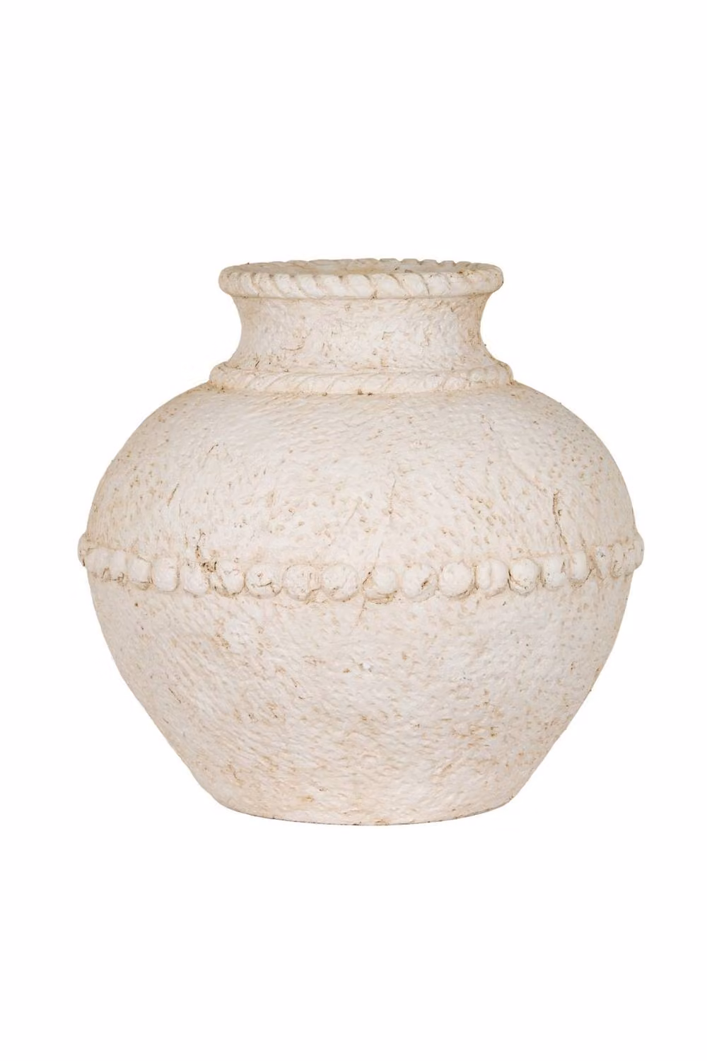 KDMD Olympia Medium Terracotta Vase in Warm White Ceramic – 2