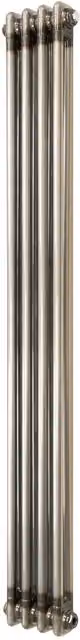 Monster Shop Raw Metal Steel Radiator in Silver, H 146.0 x W 60.0 x D 60.0 cm