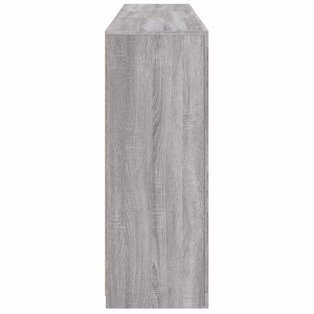 Berkfield Home Modern Sideboard with LED Lights in Grey Sonoma, W: 162 cm, D: 37 cm, H: 100 cm – 6