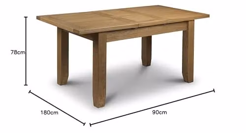 Julian Bowen Astoria Rectangular Extending Dining Table in Waxed Oak – 2