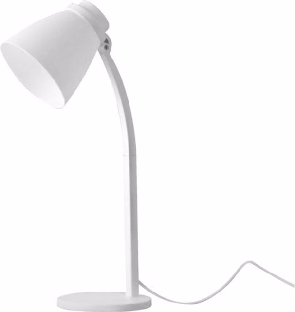 Lumit LED White Tabletop Task Lamp with Purple Accents, 3.5W