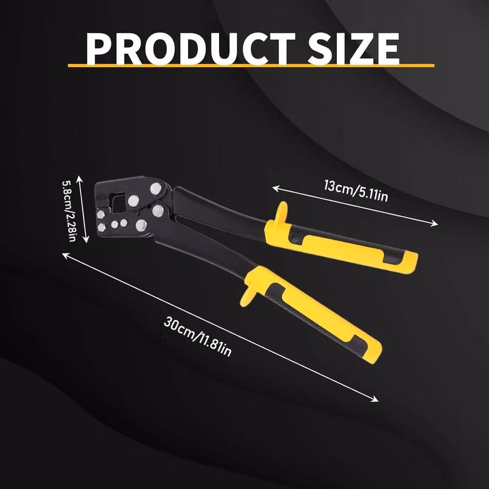 NESTLUNE Steel Stud Crimper Hand Keel Metal Punch Lock in Black W: 520 mm, L: 10000 mm – 2