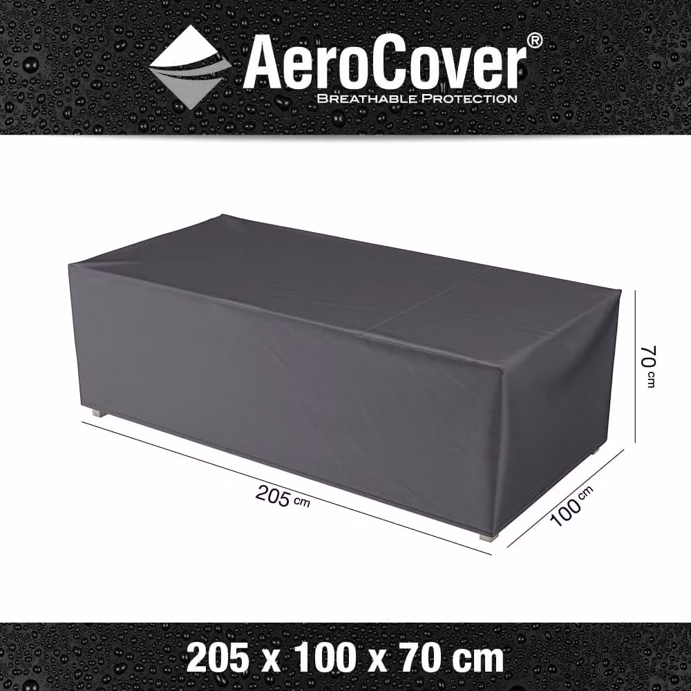 Ruma AeroCover Waterproof Polyester Outdoor Bench Cover in Dark Grey, W: 205 cm, D: 100 cm, H: 70 cm – 2