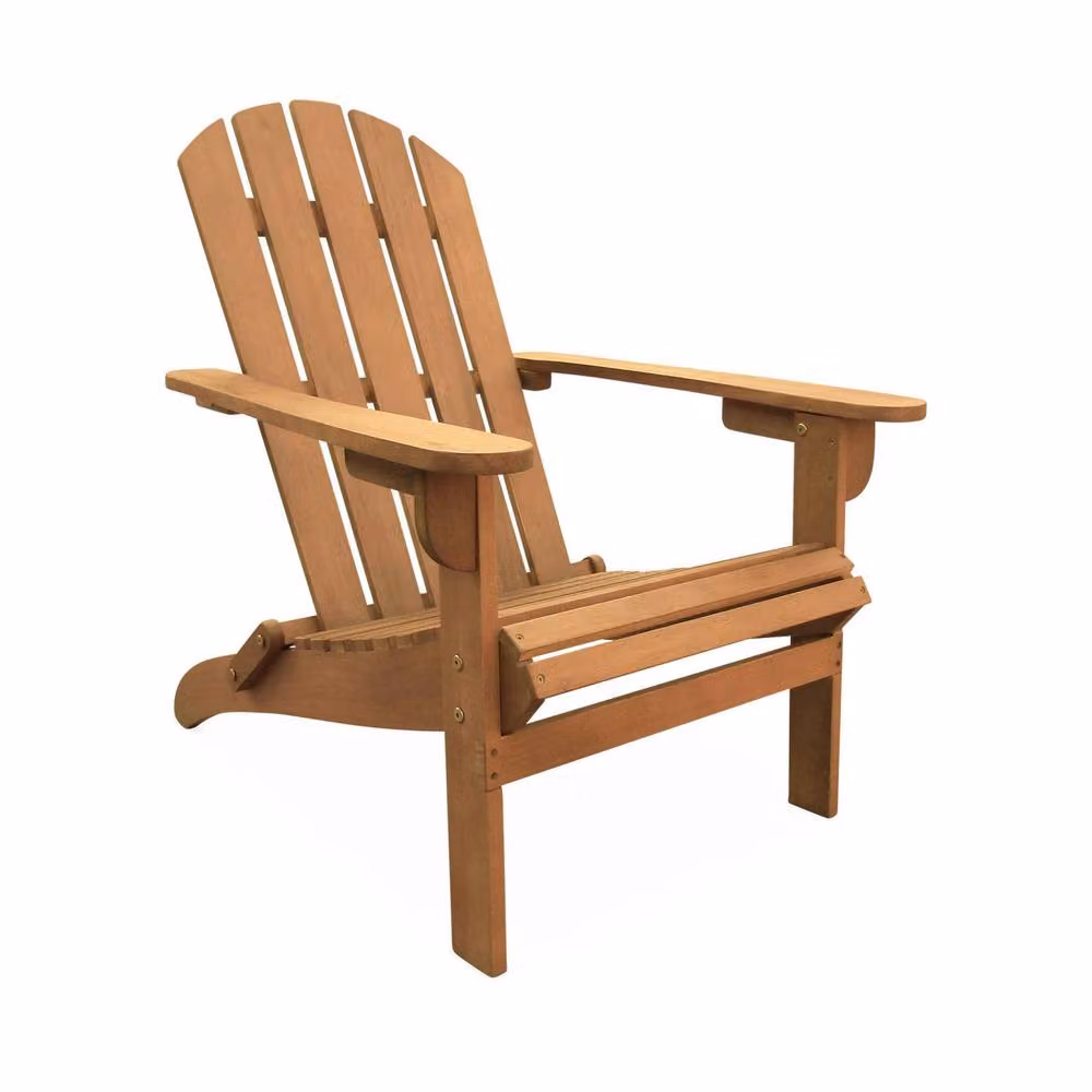 sweeek Retro Oiled Wooden Garden Deck Chair in Brown – 2