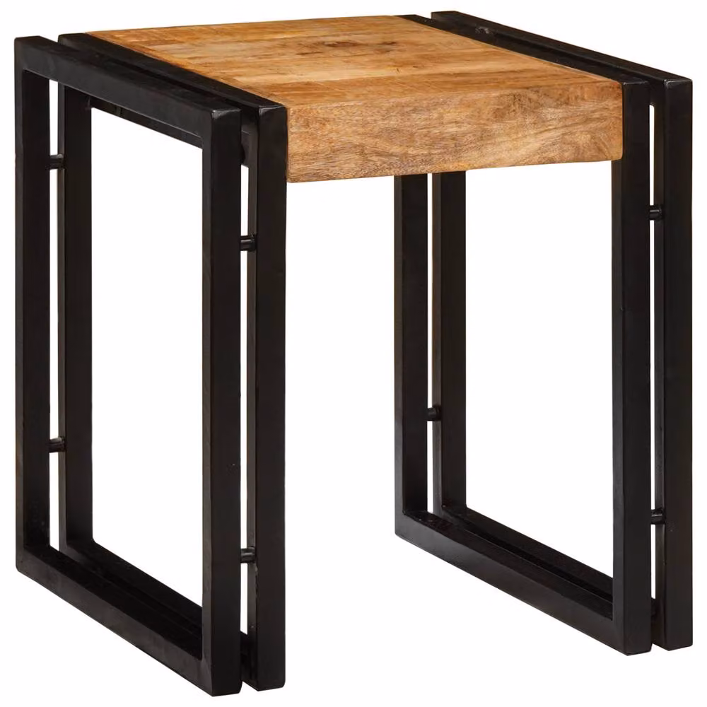 Berkfield Home Nesting Tables Set of 3 in Brown Solid Mango Wood – 3